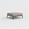 Houe Level loungesofa - fodskammel - med sunbrella heritage ash hynde 